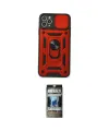 ieg™ iPhone 11 Pro Max Kılıf Ahenk Klasik - Siyah 34D Hayalet Izgaralı Cam