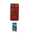 ieg™ iPhone 11 Pro Max Kılıf Ahenk Klasik - Siyah 34D Izgaralı Cam