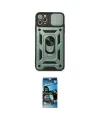 ieg™ iPhone 11 Pro Max Kılıf Ahenk Klasik - Siyah 34D Izgaralı Cam