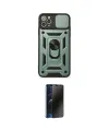ieg™ iPhone 11 Pro Max Kılıf Ahenk Klasik - Siyah 3D Antistatik Hayalet Cam Ekran Koruyucu