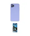 ieg™ iPhone 11 Pro Max Kılıf Ahenk Serisi - Siyah 34D Izgaralı Cam