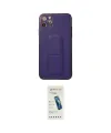 ieg™ iPhone 11 Pro Max Kılıf Akış Doku - Şeffaf Pasifik Cam Ekran Koruyucu