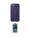 ieg™ iPhone 11 Pro Max Kılıf Akış Doku - Siyah 18D Cam Ekran Koruyucu