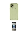 ieg™ iPhone 11 Pro Max Kılıf Akış Doku - Siyah 34D Hayalet Izgaralı Cam