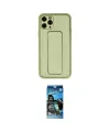ieg™ iPhone 11 Pro Max Kılıf Akış Doku - Siyah 34D Izgaralı Cam