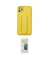 ieg™ iPhone 11 Pro Max Kılıf Akış Doku - Siyah 6D Mat Seramik Hayalet Nano Ekran Koruyucu