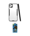 ieg™ iPhone 11 Pro Max Kılıf Atlas Asil Serisi - Siyah 18D Cam Ekran Koruyucu
