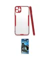 ieg™ iPhone 11 Pro Max Kılıf Atlas Asil Serisi - Siyah 34D Izgaralı Cam
