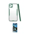 ieg™ iPhone 11 Pro Max Kılıf Atlas Asil Serisi - Siyah 34D Izgaralı Cam