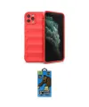 ieg™ iPhone 11 Pro Max Kılıf Atlas Koleksiyonu - Siyah 18D Cam Ekran Koruyucu