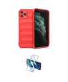 ieg™ iPhone 11 Pro Max Kılıf Atlas Koleksiyonu - Siyah 3D Antistatik Cam Ekran Koruyucu