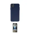 ieg™ iPhone 11 Pro Max Kılıf Atlas Minimal Prime - Siyah 34D Hayalet Izgaralı Cam