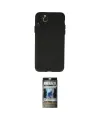 ieg™ iPhone 11 Pro Max Kılıf Atlas Minimal Prime - Siyah 34D Hayalet Izgaralı Cam