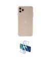 ieg™ iPhone 11 Pro Max Kılıf Atlas Minimal Prime - Siyah 3D Antistatik Cam Ekran Koruyucu
