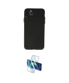ieg™ iPhone 11 Pro Max Kılıf Atlas Minimal Prime - Siyah 3D Antistatik Cam Ekran Koruyucu
