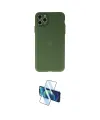 ieg™ iPhone 11 Pro Max Kılıf Atlas Minimal Prime - Siyah 3D Antistatik Seramik Nano Ekran Koruyucu