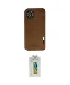 ieg™ iPhone 11 Pro Max Kılıf Doruk Asil Koleksiyonu - Siyah Polymer Nano Ekran Koruyucu