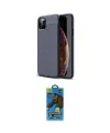 ieg™ iPhone 11 Pro Max Kılıf Doruk Klasik Özel Seri - Siyah 18D Cam Ekran Koruyucu