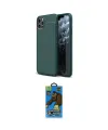 ieg™ iPhone 11 Pro Max Kılıf Doruk Klasik Özel Seri - Siyah 18D Cam Ekran Koruyucu