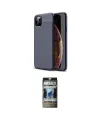ieg™ iPhone 11 Pro Max Kılıf Doruk Klasik Özel Seri - Siyah 34D Hayalet Izgaralı Cam