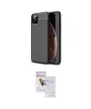 ieg™ iPhone 11 Pro Max Kılıf Doruk Klasik Özel Seri - Siyah Seramik Nano Ekran Koruyucu