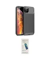 ieg™ iPhone 11 Pro Max Kılıf Eksen Form Prime - Şeffaf Pasifik Cam Ekran Koruyucu