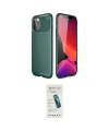 ieg™ iPhone 11 Pro Max Kılıf Eksen Form Prime - Şeffaf Pasifik Cam Ekran Koruyucu