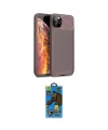 ieg™ iPhone 11 Pro Max Kılıf Eksen Form Prime - Siyah 18D Cam Ekran Koruyucu
