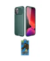 ieg™ iPhone 11 Pro Max Kılıf Eksen Form Prime - Siyah 18D Cam Ekran Koruyucu