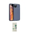 ieg™ iPhone 11 Pro Max Kılıf Eksen Form Prime - Siyah 20D Premium Cam Ekran Koruyucu