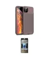 ieg™ iPhone 11 Pro Max Kılıf Eksen Form Prime - Siyah 34D Hayalet Izgaralı Cam