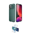 ieg™ iPhone 11 Pro Max Kılıf Eksen Form Prime - Siyah 3D Antistatik Cam Ekran Koruyucu