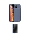 ieg™ iPhone 11 Pro Max Kılıf Eksen Form Prime - Siyah 3D Antistatik Hayalet Cam Ekran Koruyucu