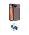 ieg™ iPhone 11 Pro Max Kılıf Eksen Form Prime - Siyah 3D Antistatik Seramik Nano Ekran Koruyucu