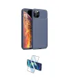 ieg™ iPhone 11 Pro Max Kılıf Eksen Form Prime - Siyah 3D Antistatik Seramik Nano Ekran Koruyucu