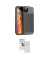 ieg™ iPhone 11 Pro Max Kılıf Eksen Form Prime - Siyah Seramik Nano Ekran Koruyucu
