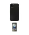ieg™ iPhone 11 Pro Max Kılıf Kozmos Yansıma Özel Seri - Siyah 34D Hayalet Izgaralı Cam