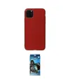 ieg™ iPhone 11 Pro Max Kılıf Kozmos Yansıma Özel Seri - Siyah 34D Izgaralı Cam