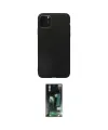 ieg™ iPhone 11 Pro Max Kılıf Kozmos Yansıma Özel Seri - Siyah 360 Mat Full Body Arka Koruyucu