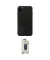 ieg™ iPhone 11 Pro Max Kılıf Kozmos Yansıma Özel Seri - Siyah Bilvis Hayalet Cam Ekran Koruyucu