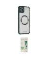 ieg™ iPhone 11 Pro Max Kılıf Kutup Modern - Siyah 20D Premium Cam Ekran Koruyucu