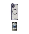ieg™ iPhone 11 Pro Max Kılıf Kutup Modern - Siyah 34D Hayalet Izgaralı Cam