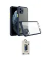 ieg™ iPhone 11 Pro Max Kılıf Nova Asil Özel Seri - Siyah Bilvis Hayalet Cam Ekran Koruyucu