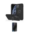 ieg™ iPhone 11 Pro Max Kılıf Odak Form Prime - Siyah 3D Antistatik Hayalet Cam Ekran Koruyucu