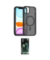 ieg™ iPhone 11 Pro Max Kılıf Siluet Minimal Prime - Şeffaf 360 Full Body Arka Koruyucu