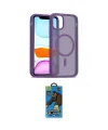 ieg™ iPhone 11 Pro Max Kılıf Siluet Minimal Prime - Siyah 18D Cam Ekran Koruyucu
