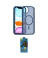 ieg™ iPhone 11 Pro Max Kılıf Siluet Minimal Prime - Siyah 18D Cam Ekran Koruyucu