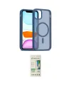 ieg™ iPhone 11 Pro Max Kılıf Siluet Minimal Prime - Siyah 20D Premium Cam Ekran Koruyucu