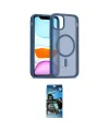 ieg™ iPhone 11 Pro Max Kılıf Siluet Minimal Prime - Siyah 34D Izgaralı Cam