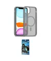 ieg™ iPhone 11 Pro Max Kılıf Siluet Minimal Prime - Siyah 34D Izgaralı Cam